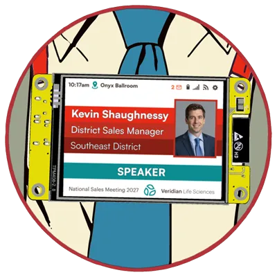 Interactive Meeting Badge